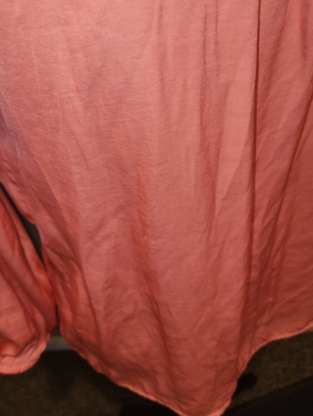 🔥5/$20 LOFT Coral Ruffle Yoke Long Sleeve Blouse - Picture 4 of 11